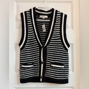NEW LOFT Button Down Knit Vest